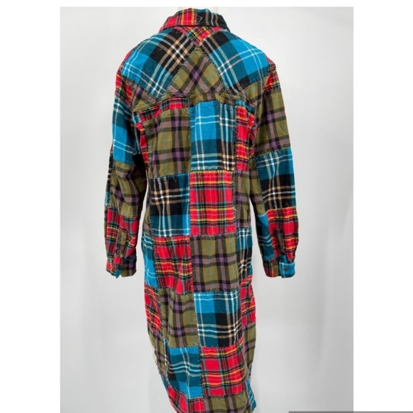 NWT Soft Surroundings Flannel Patchwork Night Shirt Gown - Picture 4 of 6